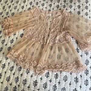 Coco + Jaimeson Lace Crochet Cardigan XS/S